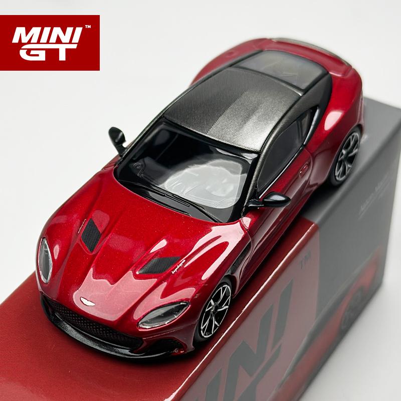 MINIGT 1:64 Aston Martin DBS Hyper Red alloy car Model 1065