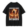 I Haven't Shit In Days Funny T Shirt Ironic Skeleton Meme T-shirts Men Women Harajuku Gothic T-shirt Streetwear Graphic Y2K Top