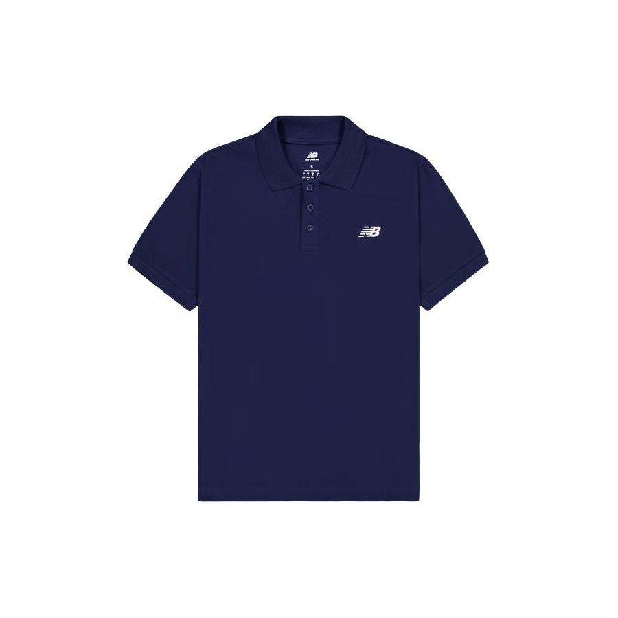 New Balance Cotton Polo T-shirt Asia Sizing  Navy  Men s MT41503-NNY XXL