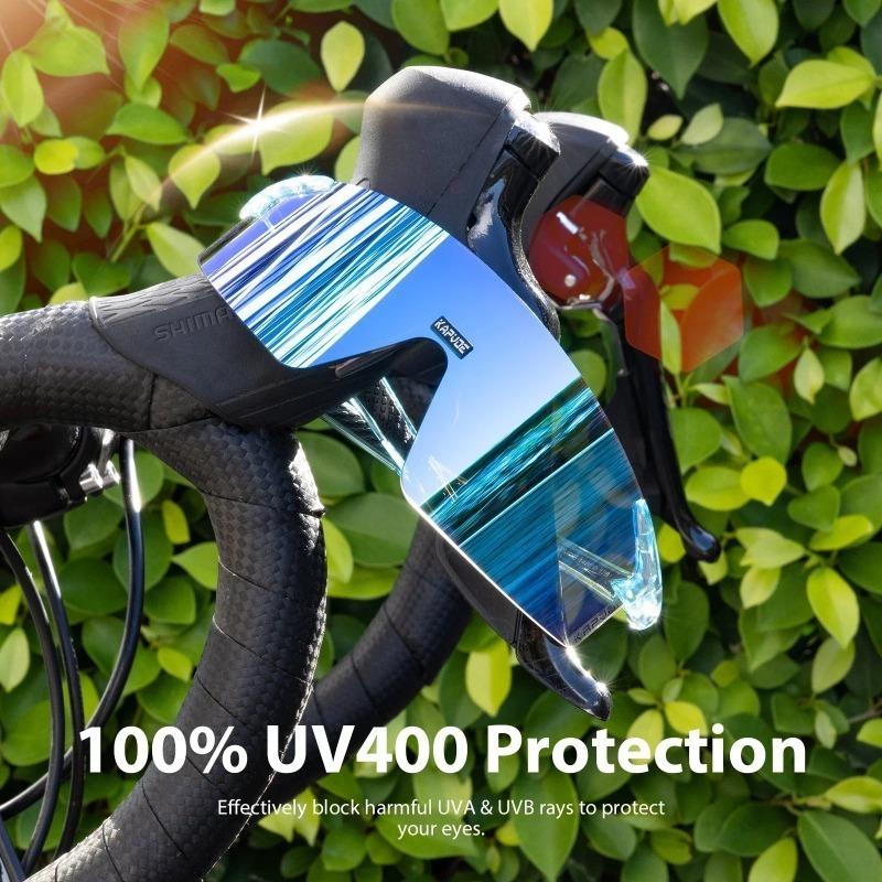 KAPVOE Bike Cycling Glasses UV400 Men New Bicycle Cycling Sunglasses Women Outdoor Sport Eyewear Driving Fishing Camping Goggles