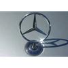 Bilklistermärke för Mercedes Benz 44MM Kromad Bilstjärna Huvmärke Framemblem Logotyp för Mercedes Benz C E S-klass W204 W205 W212 W21