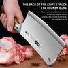 High-grade stainless steel kitchen knife, home imitation wood handle chef's sharp bone knife - new Seiko butcher's bone knife