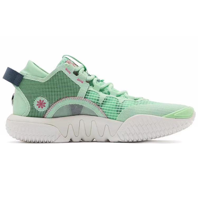 New LiNing Badfive 2 Low Cushioning Anti Slip And Wear Resistant Coverage Support Low Top Basketball Shoes Emerald Green ABFR005-10