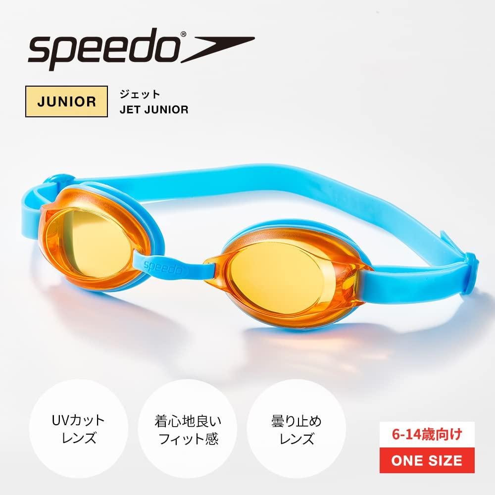 [Speed] Swimming Goggles Jet Junior Unisex SEB02210 Blue/Orange Free