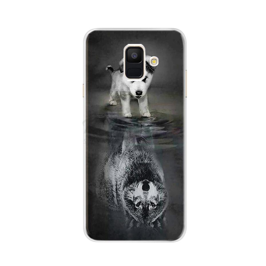 Case For Samsung Galaxy A6 2018 Transparent Cartoon Soft TPU Silicone Phone Cases Back Cover For Samsung Galaxy A6 A 6 Plus 2018
