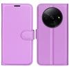 For Xiaomi Redmi A3 4G/Poco C61 4G Case Litchi Texture PU Leather Folding Stand Phone Cover