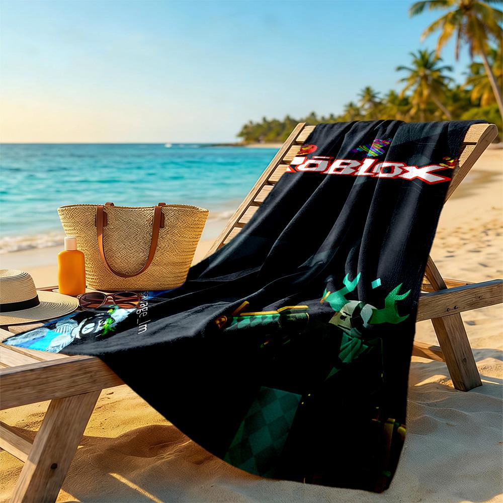 Roblox Beach Towel Quick-Dry Soft Microfiber Comfortable Lightweight