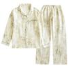 Women's Pure Cotton Long-Sleeve Pajama Set - Sweet Forest Style for Spring and Autumn