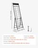 Brochure Display Rack, 20 Pockets Magazine Literature Display Stand, Portable Floor Standing Magazine Rack, Metal Newspaper Catalog Holders for Shop,
