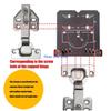 31GJ Drill Guide Locator Tool Woodworking Concealed Hinge Jig Kits Hole Cutter Guide 35mm Hinge Hole Template Jig Enduring