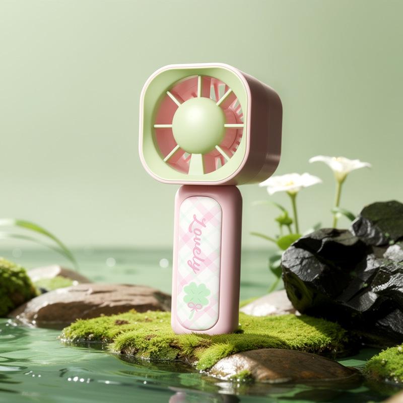 Cartoon Fruit Phone Holder & USB Mini Fan - Cute Portable Student Travel Gift