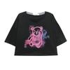 Summer Korean Version of the New Loose Short Fun Bear Print Playful Navel Short-sleeved T-shirt Top Women Ins