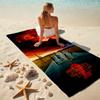 Halloween horror thriller theme Stranger Things soft beach towel outdoor camping vacation swinging beach scarf decorative blanket B2