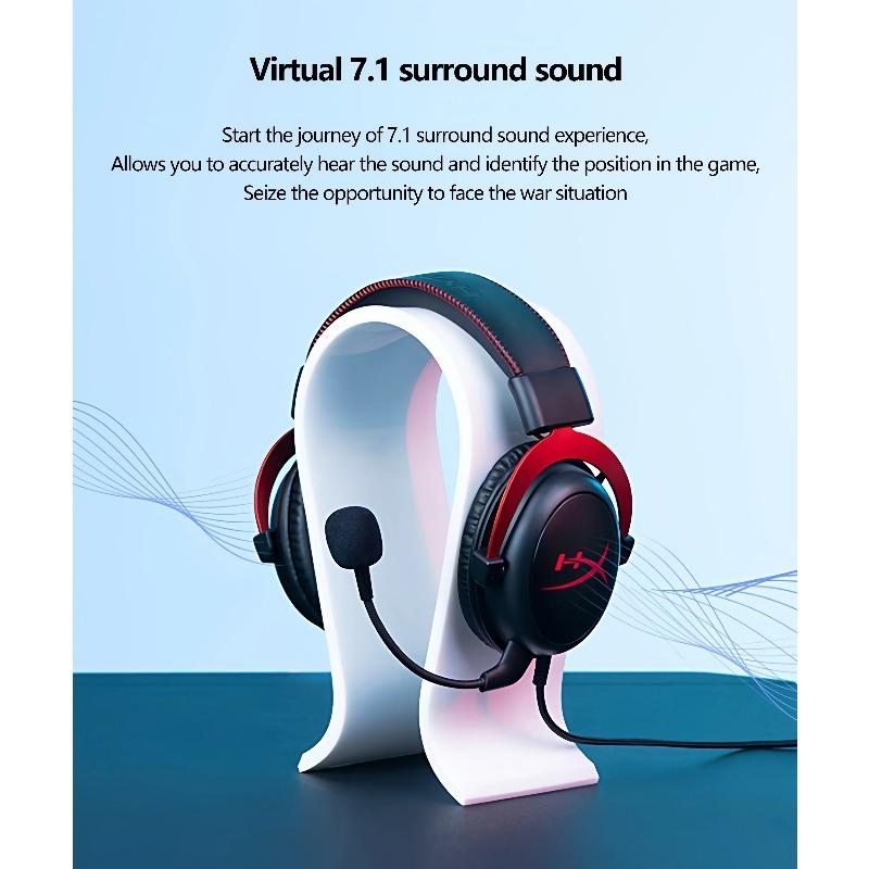 HyperX Cloud II Gaming Headset Hi-Fi 7.1 Surround Sound/Detachable Mic/USB Sound Card for PC PS Cloud 2 Wired Gaming Headphone