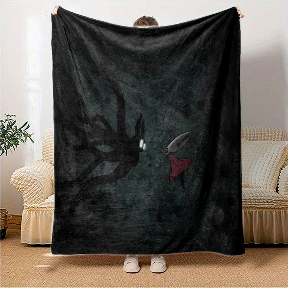 Hollow Knight Flannel Blanket, High quality Comfortable for All Seasons, Home Decor, Warmth and Comfort