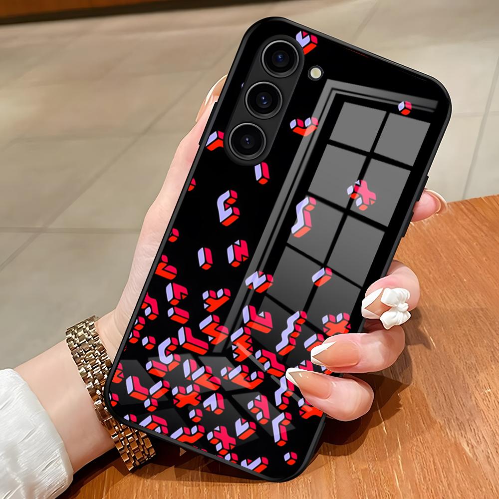 Tetris Phone Case For Samsung S26 S25 Edge Ultra S23 S22 S21 S20 Ultra Plus S24 Fe A54 A53 A25 Glass Cover