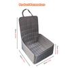 Asiento de coche para perros y gatos Asiento de transporte plegable para mascotas con cinturón de seguridad Funda impermeable para asiento de coche