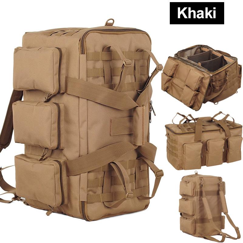 

55L Luggage Duffel Bag Camping Backpack Tactical Large Bags Men s Hiking Travel Mountaineering Trip Utility Gym Weekend Duffle