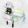 Stainless Steel Folding Storage Rack Wall Mounted Large Capacity Seasoning Jars Shelf with Hooks Space Saving Pot Lid Rack