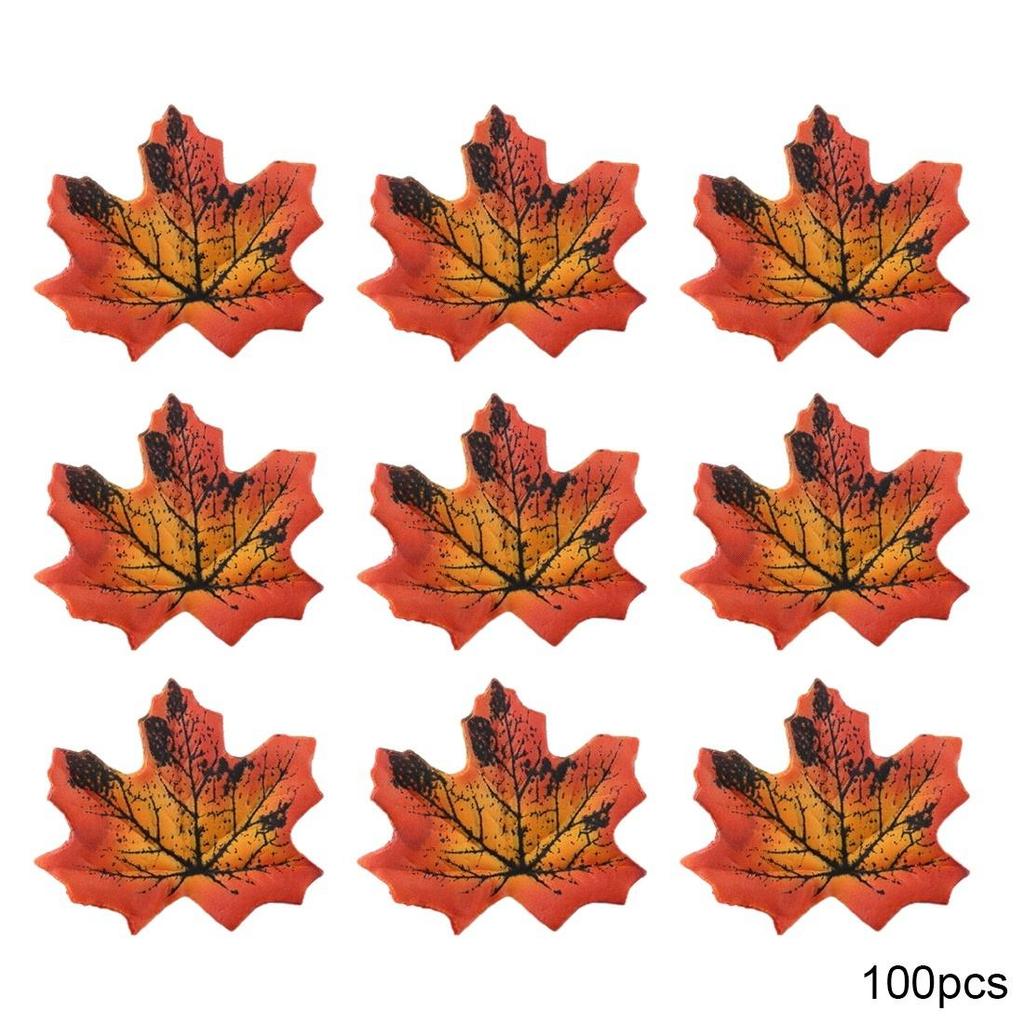 Hot Selling Mixed Color Packaging Hot Selling Simulated Maple Leaves Autumn Wedding Photography Scenes Props Holiday Decorations