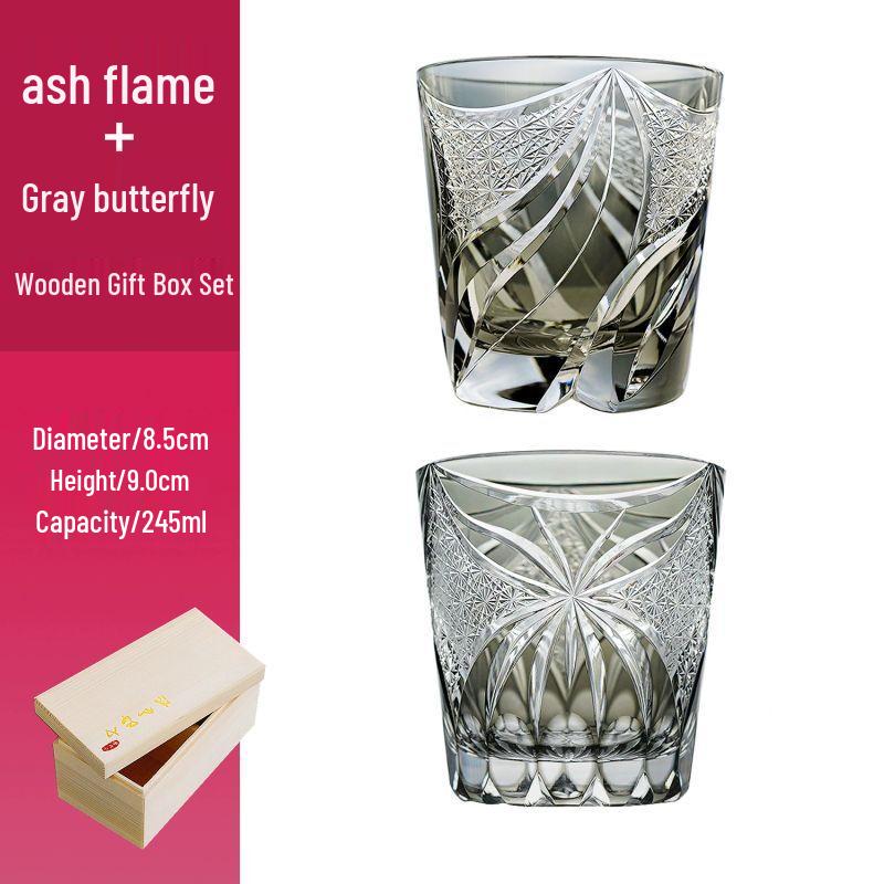 

Handmade Edo Kiriko Style Whiskey Glass