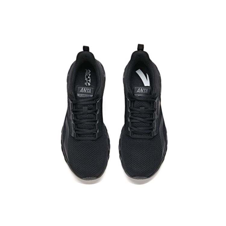 Anta Tênis de Corrida Confortável com Absorção de Choque Antiderrapante Durável Cano Baixo Masculino sneaker Preto 912145523-1