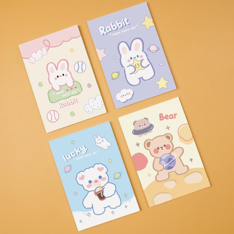 64k Horseback Riding Booking Line Book, Notebook, Small Notebook, Notepad, Cute Primary School Student Prize Carry Book