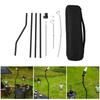 Regulable Height Camping Lamp Poles Light weight Outdoor Hanging Lamp Stand for Hiking Fishing Backpacking