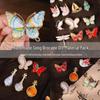 Chinese Song Brocade Brooch DIY Kit: High-end Fabric Stickers, Ornaments & Accessories