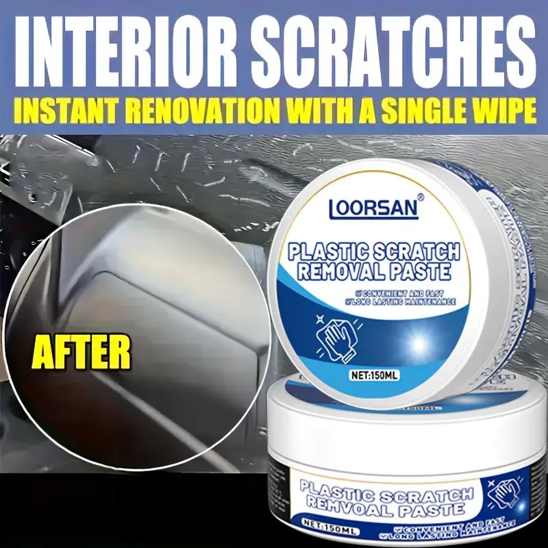Plastic Scratch Remover Paste - Instantly Repair Car Interior and Furniture Scratches,Luggage Scratch Repair|Restore Shine Renew