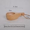 Walnut Finland Wooden Milk Cup - Creative, Portable Outdoor Design