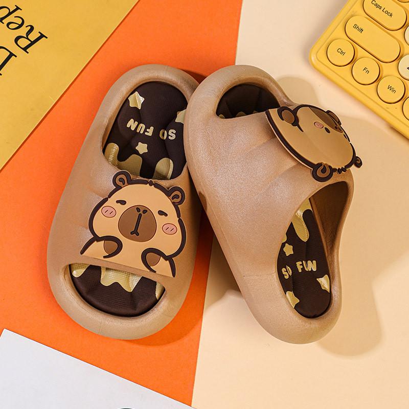 Kids Flip Flops With Perforated Ventilation And Nonslip Sole For Home Bathroom Use