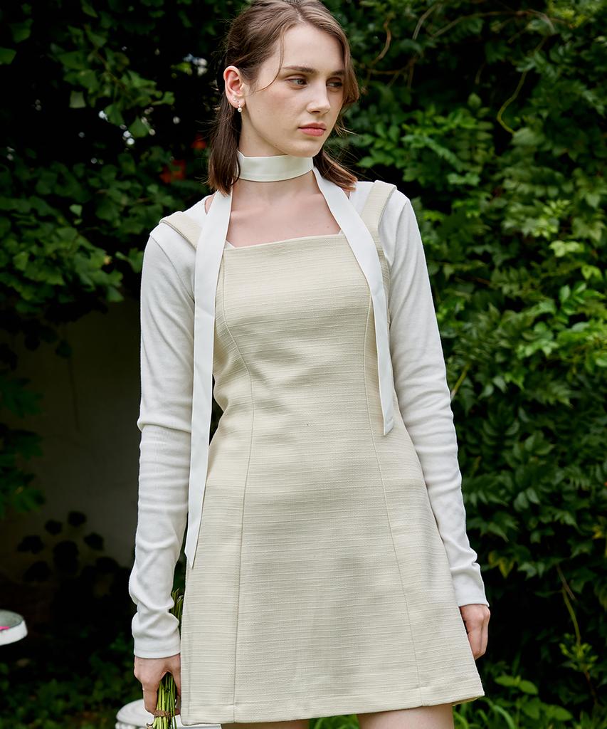 Ramaro Bonita Nate Tweed Dress (Cream)