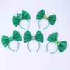Irish Leprechaun Bowknot Hair Hoop Fashion Statement Karaoke Party Leprechaun for Irish Day Stage Photo Props