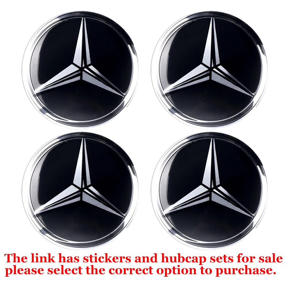 56/60/63/65/68MM Car Styling Wheel Center Caps Hub Cover Decor Stickers For Mercedes Benz AMG W203 W206 W220 W205 W212 W210 W108