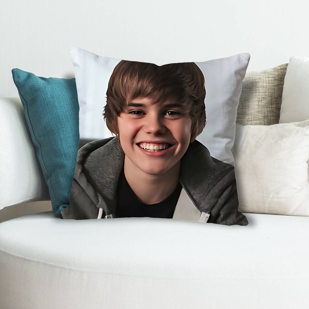 Singer JJustin BBieber Various Sizes Square Pillow Case For Car Home Bedchamber Decor Custom Valentine gift 30x30 cm