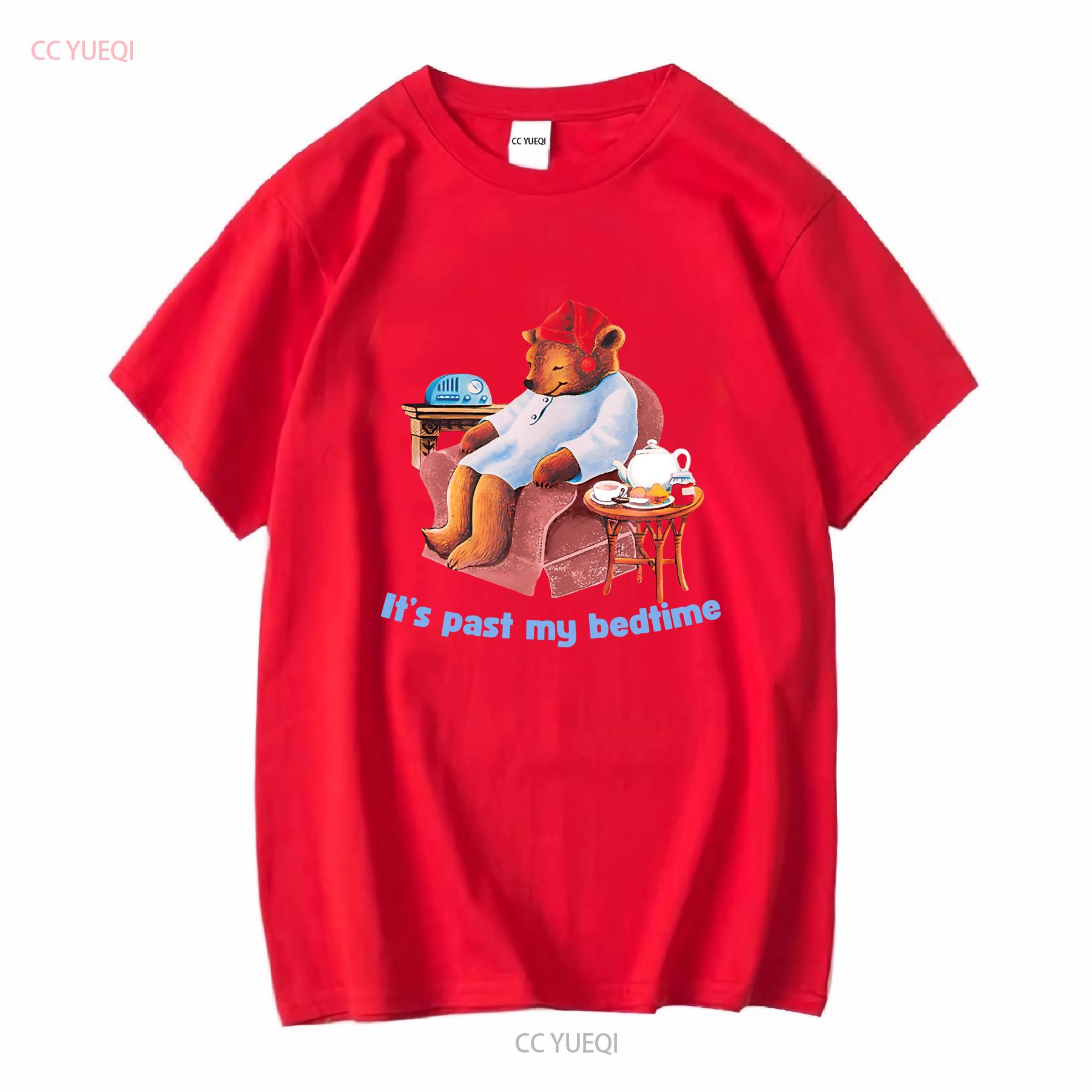 Its Past My Bedtime Sleepy Bear T Shirt Its Bed Time Nap Tea Teddy Eepy Sleeping Introvert Indoorsy vintage Washed Versatile S