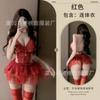 Sexy lingerie cute fluffy princess dress uniform sexy lace perspective suspender onesie temptation