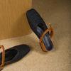 Soft leather version~ Baotou half slippers women's outer wear 2025 summer new two wear versatile French beautiful sandals thick heel