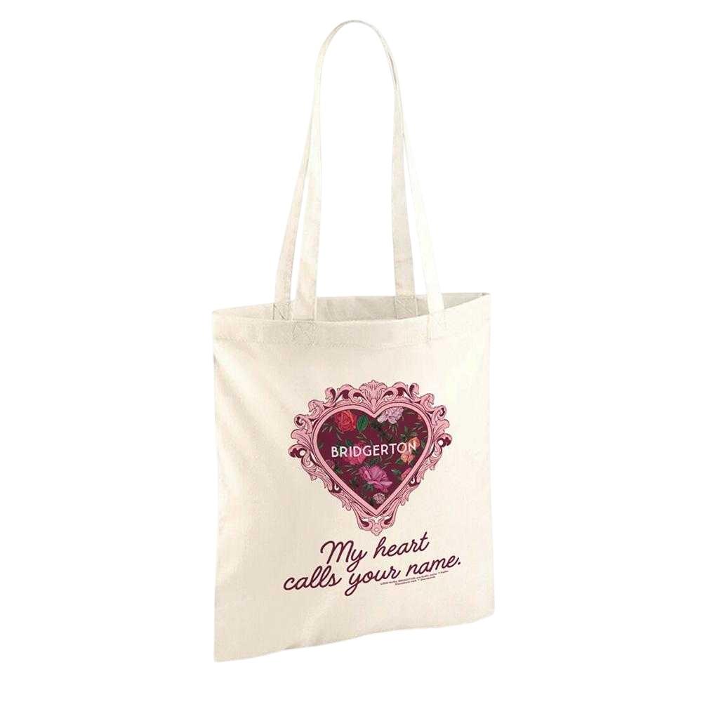 Bridgerton My Heart Calls Your Name Reusable Tote Bag