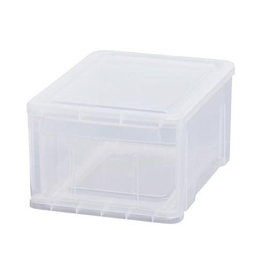 Tenma transparent simple accessory storage case made Japan Plexy stackable box drawer clear color all size SS dimensions 24cm width 32cm depth 15cm