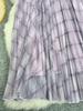 Women's European Plaid A-line Midi Skirt, Perfect for Commuting and Holidays