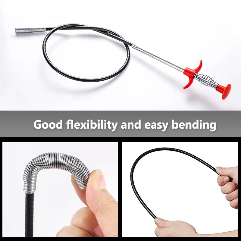 1Pc Spring Pipe Dredging Tools, Drain Snake, Drain Cleaner Sticks Clog Remover Cleaning Household