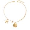 Ocean Series Pearl Necklace Light Luxury High Sense Starfish Shell Collarbone Chain Necklace