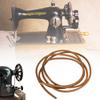 2Pcs Sewing Machine Belt Cowhide Household Bold Hook Foot Pedal Parts AccessoriesBrown