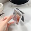 Luxury Mirror Make Up Slim Case for Samsung Galaxy Z Flip 6 5 4 3 7 ZFlip 7 Flip6 Solid Color Airbag Shockproof Ultra Thin Cover