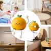 Niedliche Frucht Langbeinpuppen Mini Kreative Skulptur Orange Harzstatue Armaturenbrett Auto Desktop Garten Lustige Harzdekoration