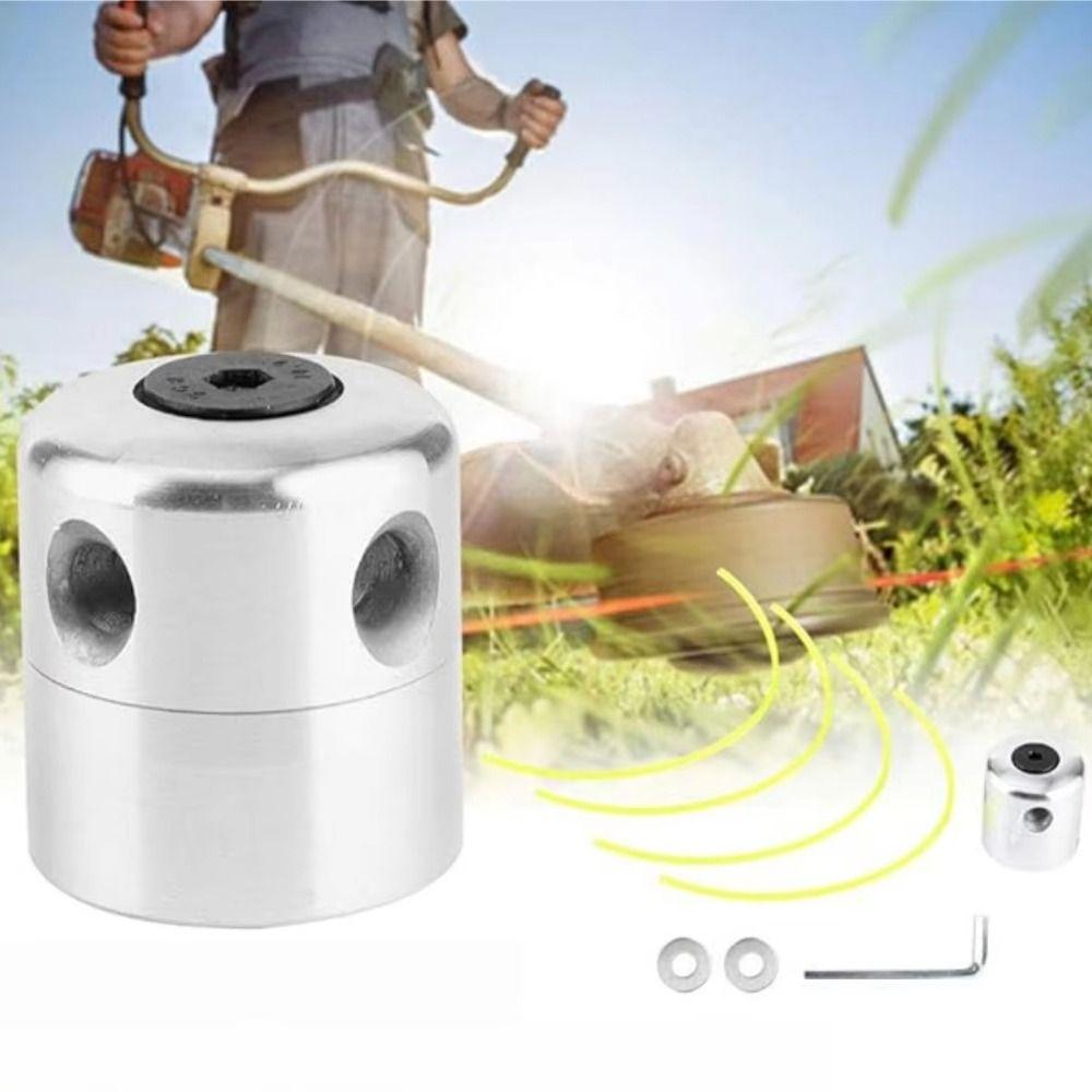 Aluminum Grass Trimmer Head Cylindrical Shape Lawn Mower Accessory Accessories Brush Cutter Garden