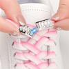 Diamond Magnetic Lock Shoelaces Gradient Elastic No-Tie Shoe Laces for Sneakers Kids & Adults Rubber Bands for Easy Fit