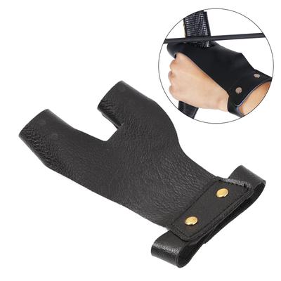 Gant de tir à l'arc 2 protège-doigts en similicuir, équipement de protection pour archer gaucher et droitier